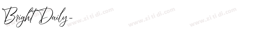 Bright Daily字体转换